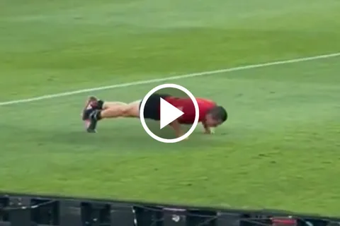 El show del Gato Ortiz que no se vio en TV: flexiones de codo y su amenaza a Sergio Ramos