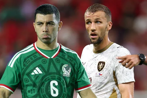Erik Lira y Tomas Soucek, dos de las figuras que se verán las caras en México vs. Chequia.