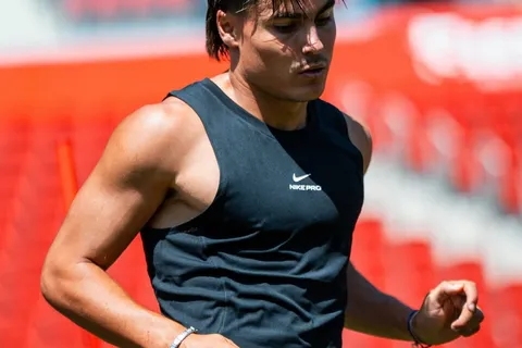 Luka Romero entrena en Mallorca.