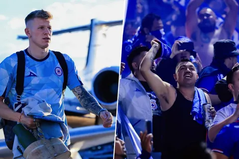 Afición de Cruz Azul reacciona al gol de Mateusz Bogusz a Pumas con recado a Nicolás Larcamón