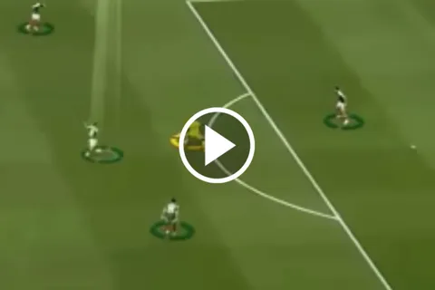 La otra toma del gol que provocó Erik Lira ante Sudáfrica