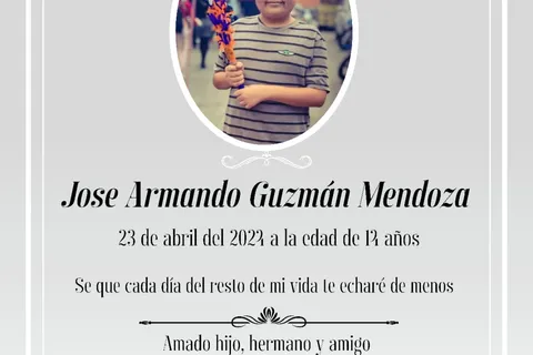 ¿Cuáles fueron las causas del fallecimiento de José Armando?