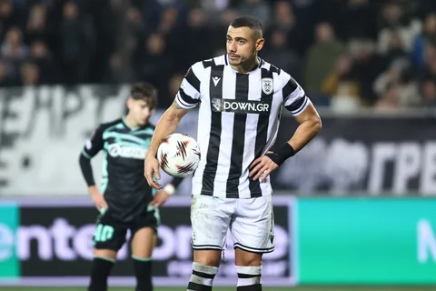 Giorgos Giakoumakis vio la final de la Copa de Grecia del PAOK fuera de los convocados.