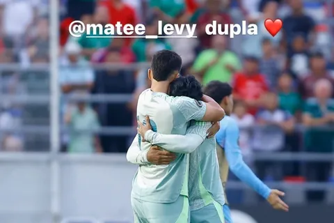 El abrazo de Mateo Levy y Amaury Morales que no se vio en TV tras el triunfo de México en el Premundial Sub 20