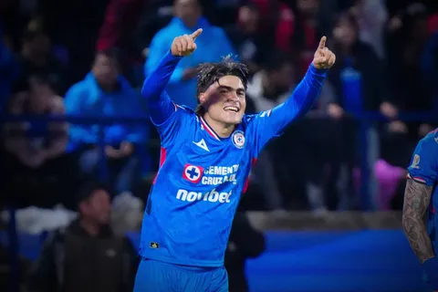 Luka Romero marcó el gol del trinfuo para Cruz Azul vs. Toluca.