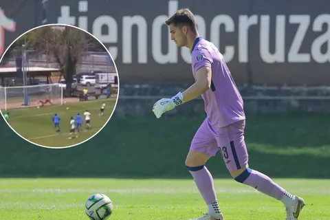 Sebastián Jurado tapó un penal ante América.