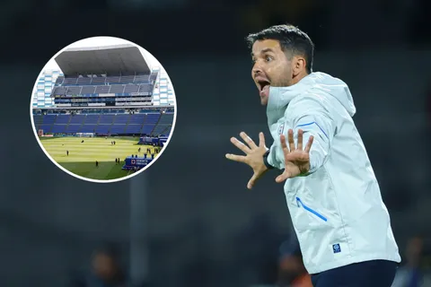 Nicolás Larcamón se refirió al estado del césped del Estadio Cuauhtémoc luego de varias semanas de jugar de visita.