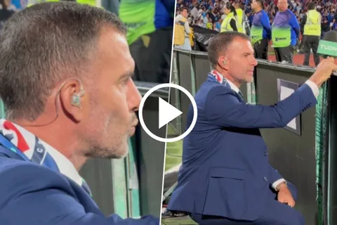 Tito Villa, emocionado a pie de campo en la final de la Concachampions.