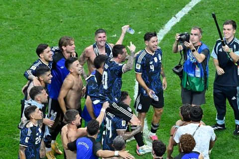 Así celebraron Piovi, Paradela y Palavecino el pase de Argentina a la final del Mundial