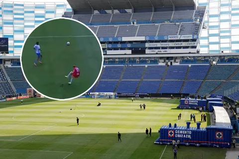 Este sábado el mal estado del Estadio Cuauhtémoc ocasionó la primera lesión confirmada.