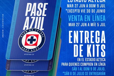 Comienza la venta general del Pase Azul para los partidos de Cruz Azul en el Apertura 2023